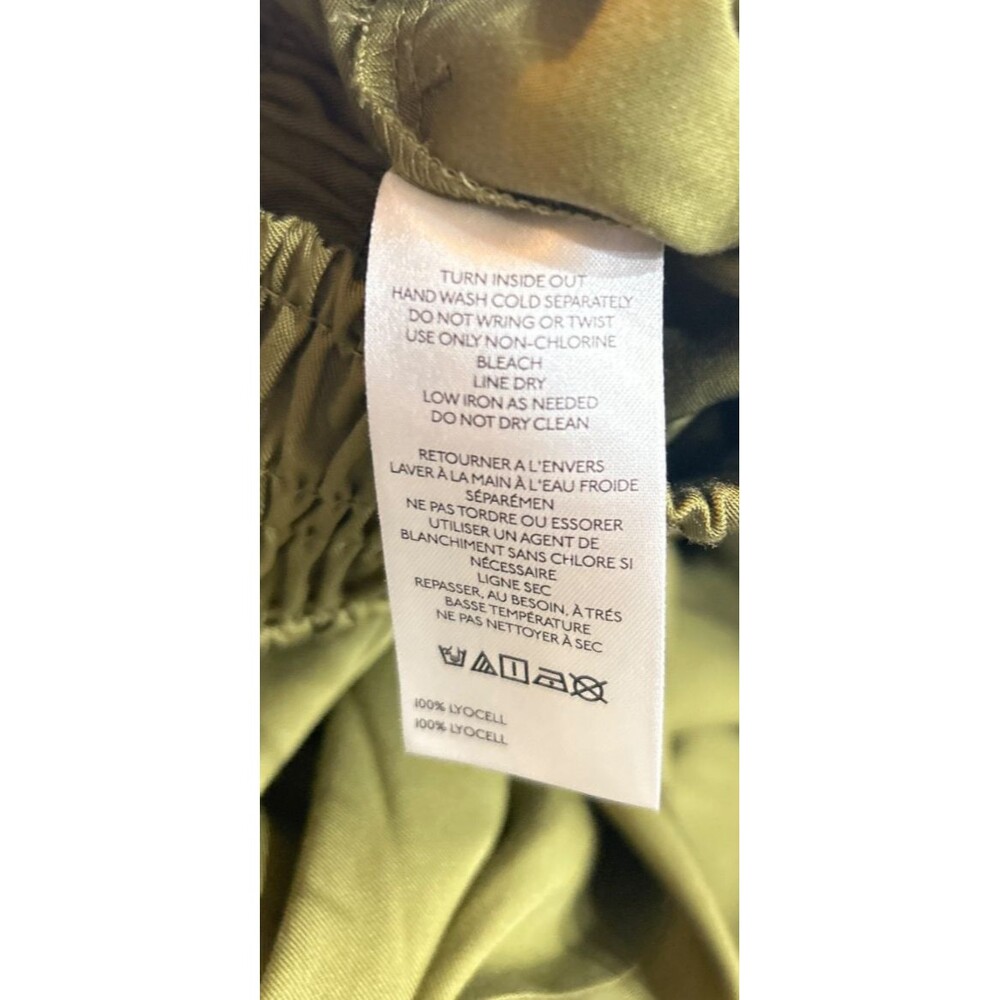 Anthropologie Women’s Draped Balloon Harem Pants size M NWT Olive Green Pull-On - Picture 10 of 10